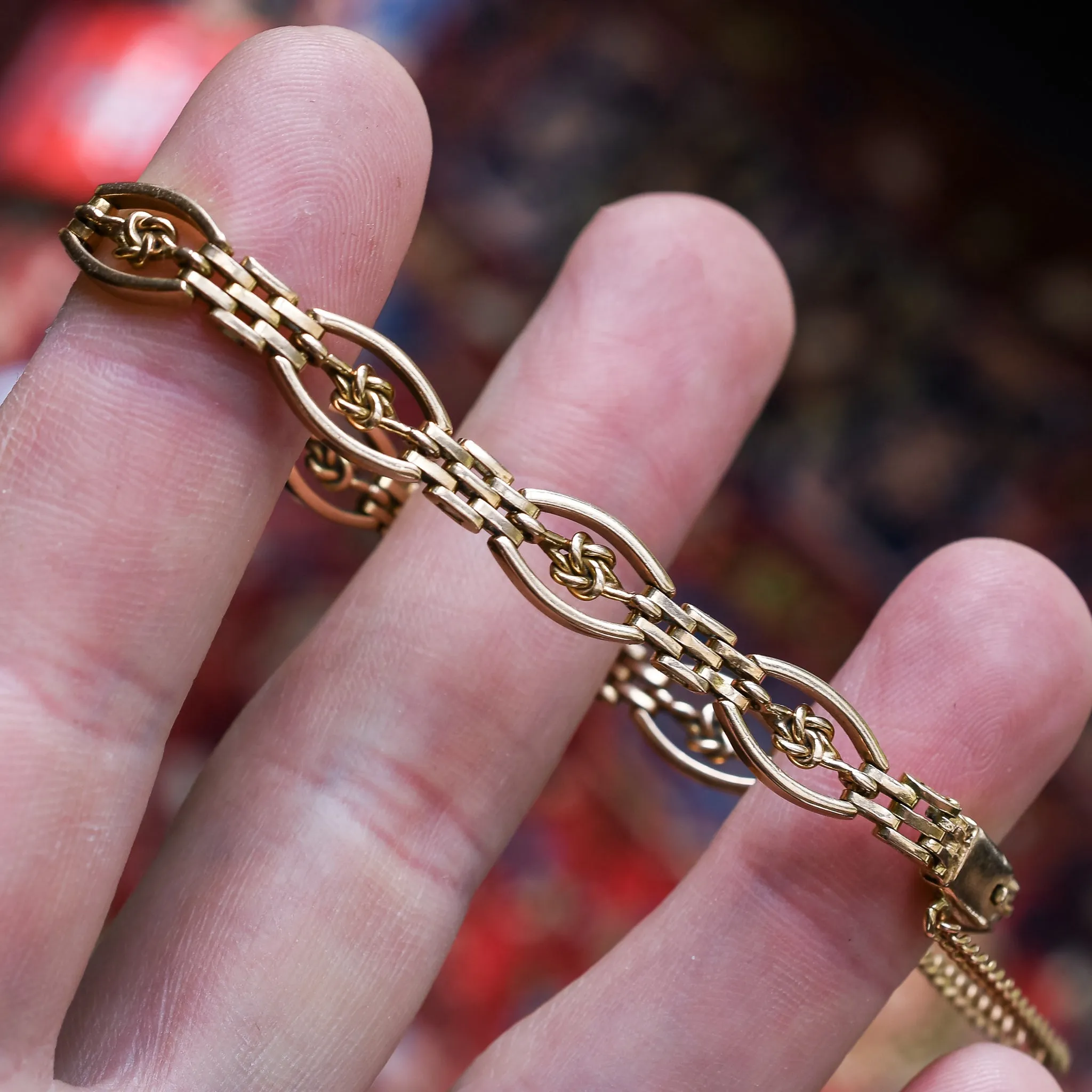 Edwardian "Love Knot Gate" Bracelet