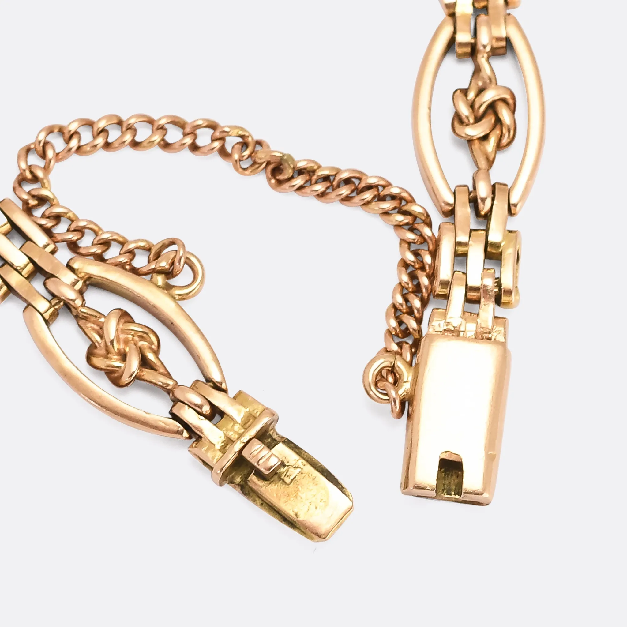 Edwardian "Love Knot Gate" Bracelet