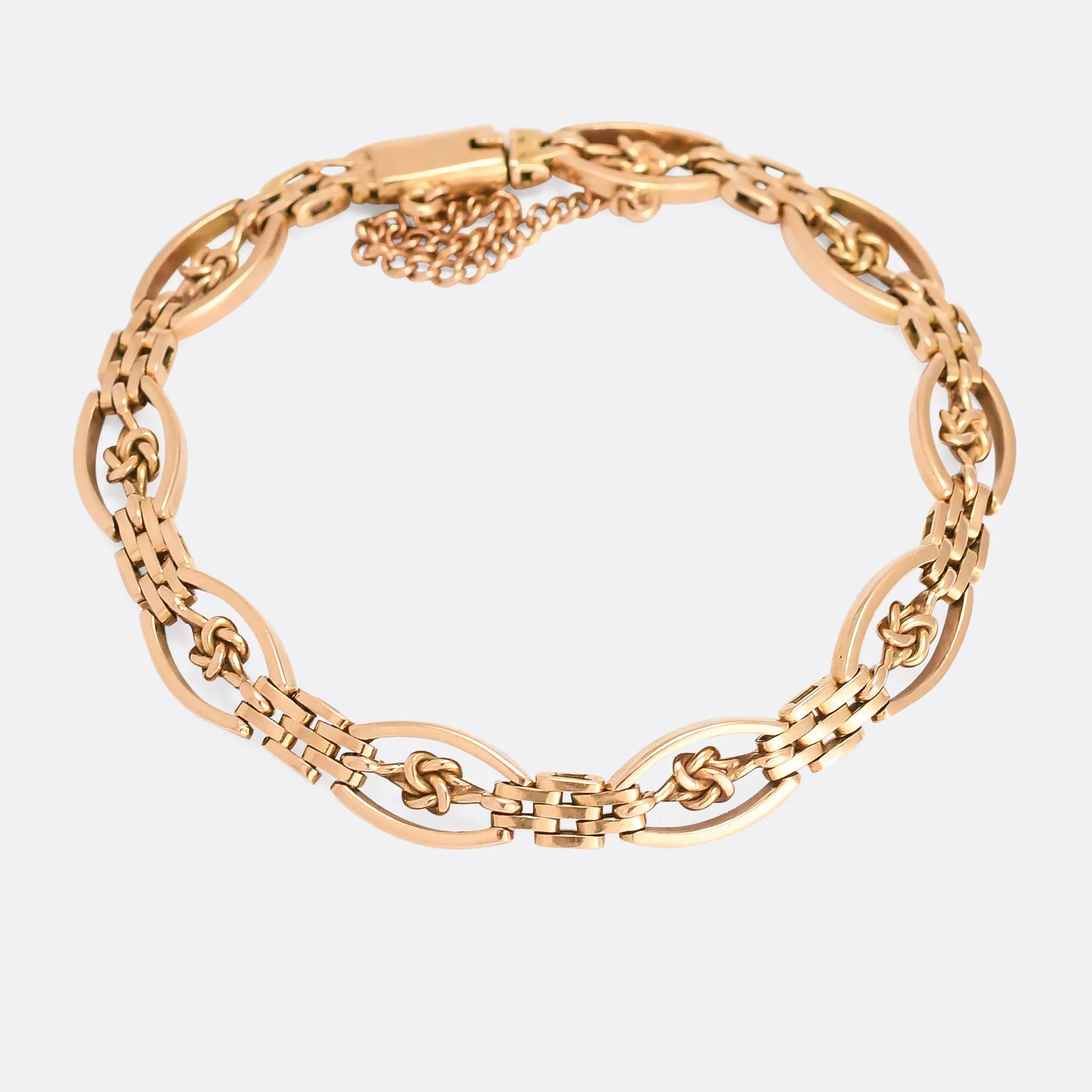 Edwardian "Love Knot Gate" Bracelet