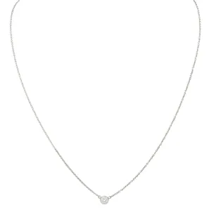 Elsa Peretti 2000's Diamond Platinum Diamonds-By-The-Yard Necklace