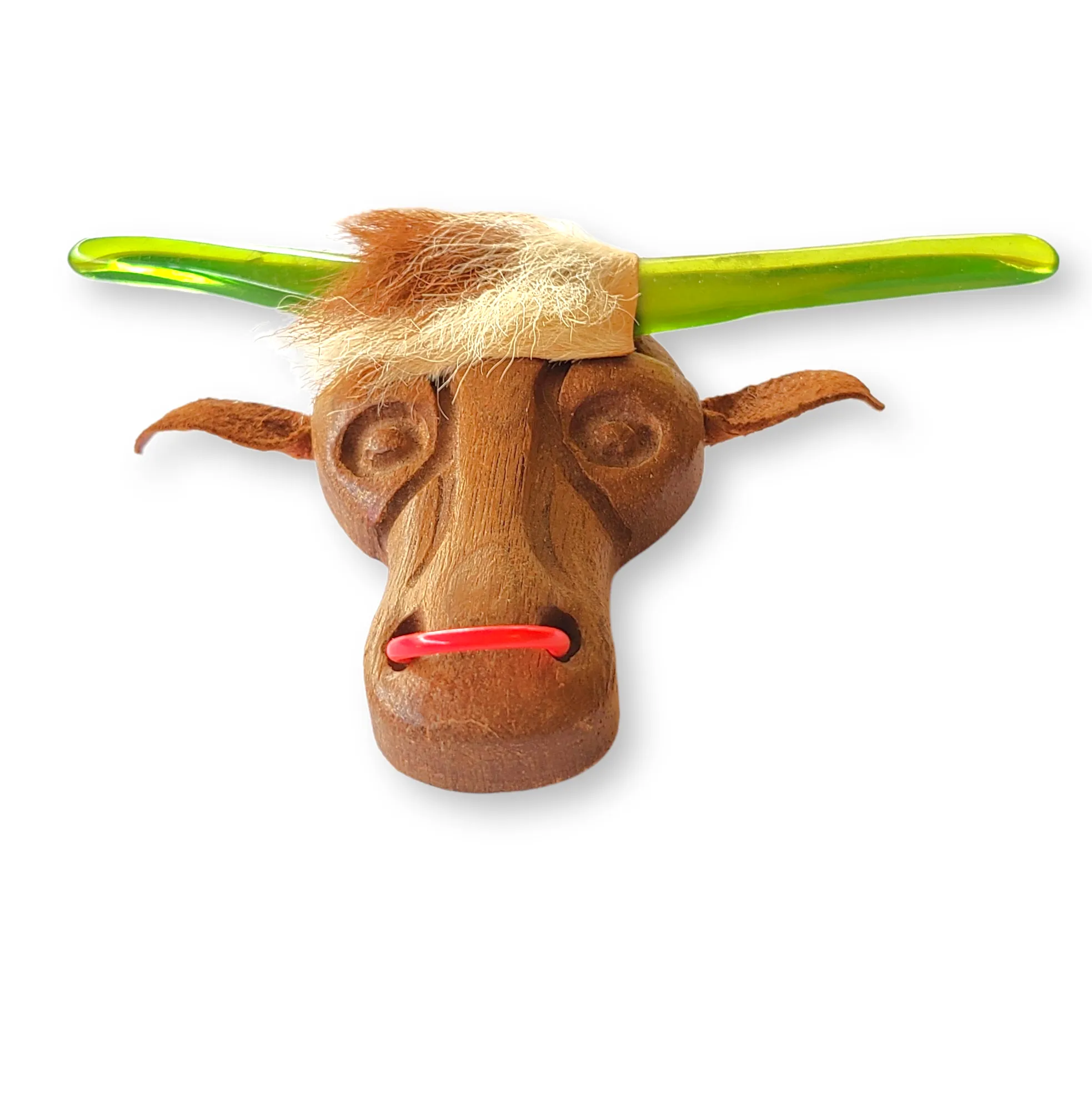 Elzac Wooden Texas Steer Pin