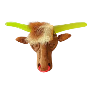 Elzac Wooden Texas Steer Pin