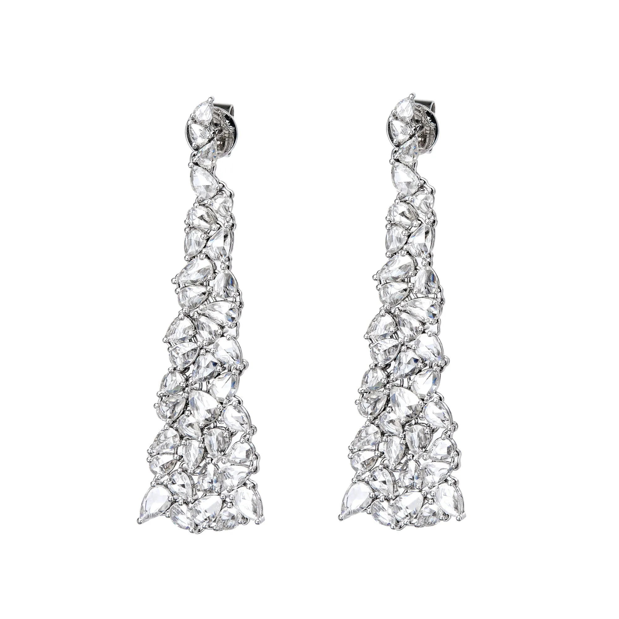 Enchanted Evening Mimosa Diamond Chandelier Whitegold Earrings