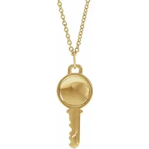 Engravable Key 16-18" Necklace or Pendant 88272
