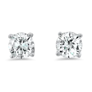 Estate 4-Prong Diamond Studs - 0.70ctw