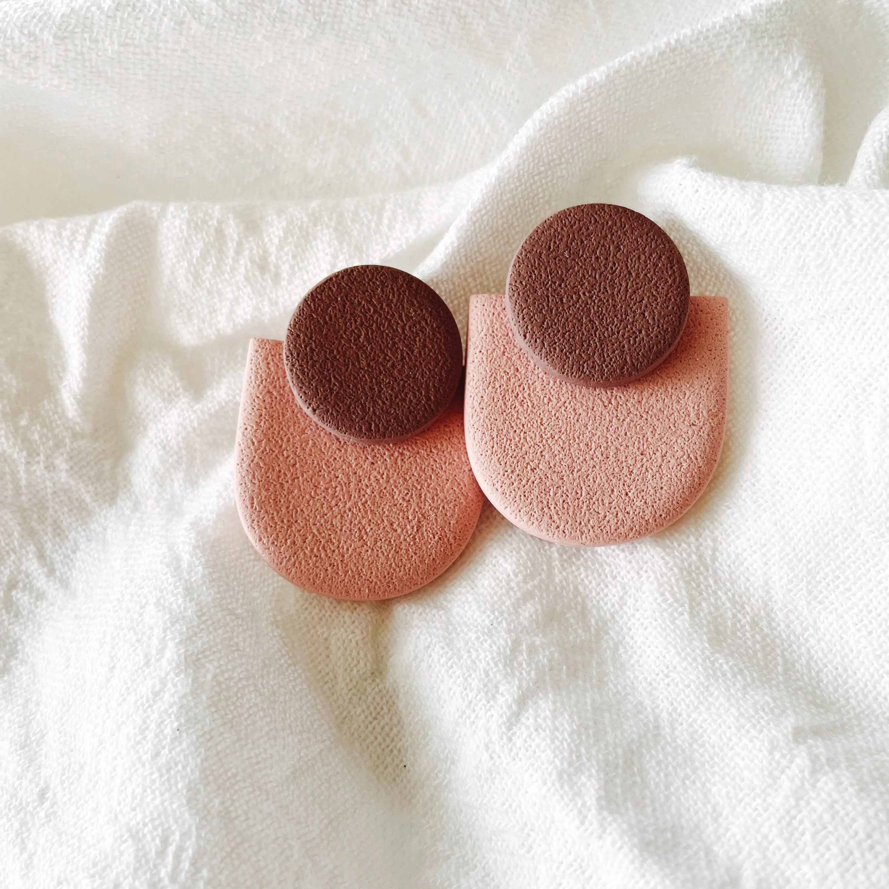 Etta |  Statement Stud Polymer Clay Earrings