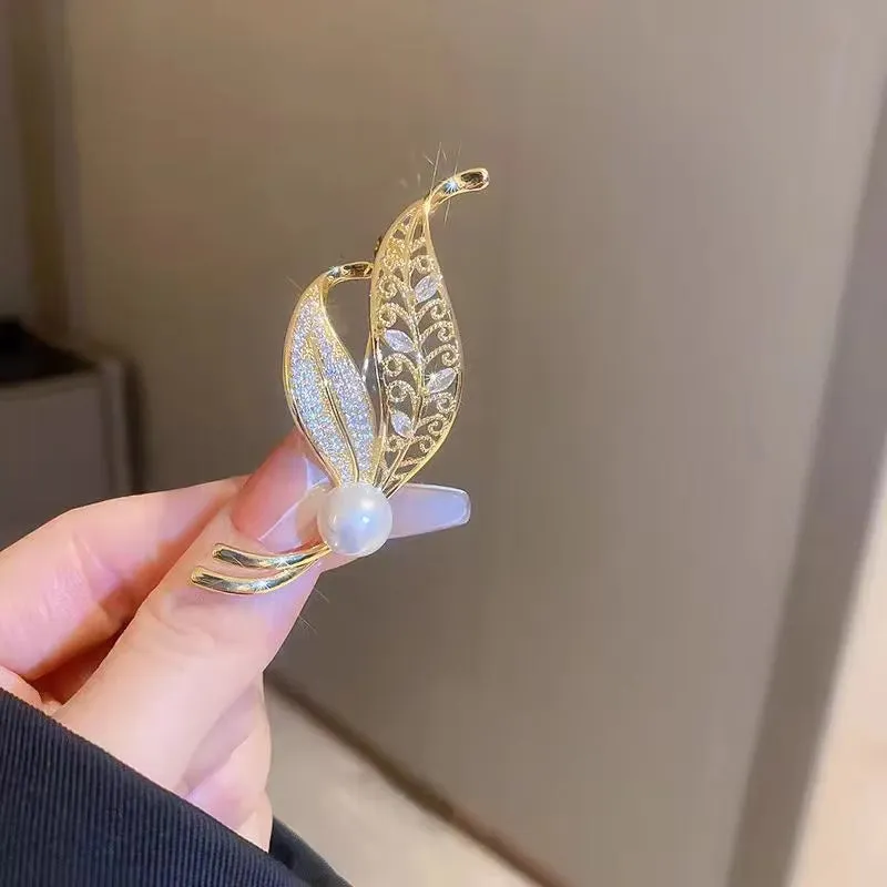 Exquisite Purple Lavender Brooch Women'S Brooches Crystal Rhinestone Bouquet Pins Clothing Coat Luxury Jewelry Girl Gift