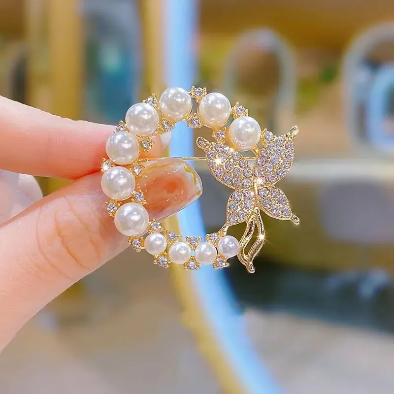 Exquisite Purple Lavender Brooch Women'S Brooches Crystal Rhinestone Bouquet Pins Clothing Coat Luxury Jewelry Girl Gift