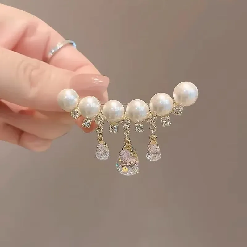 Exquisite Purple Lavender Brooch Women'S Brooches Crystal Rhinestone Bouquet Pins Clothing Coat Luxury Jewelry Girl Gift