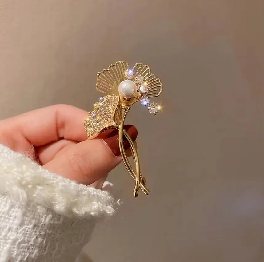 Exquisite Purple Lavender Brooch Women'S Brooches Crystal Rhinestone Bouquet Pins Clothing Coat Luxury Jewelry Girl Gift