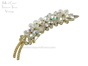 Exquisitely Sparkling DeLizza & Elster (aka Juliana) Crystal Bead Pin