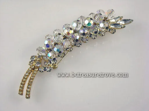 Exquisitely Sparkling DeLizza & Elster (aka Juliana) Crystal Bead Pin
