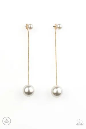 Extended Elegance Gold Paparazzi Earrings