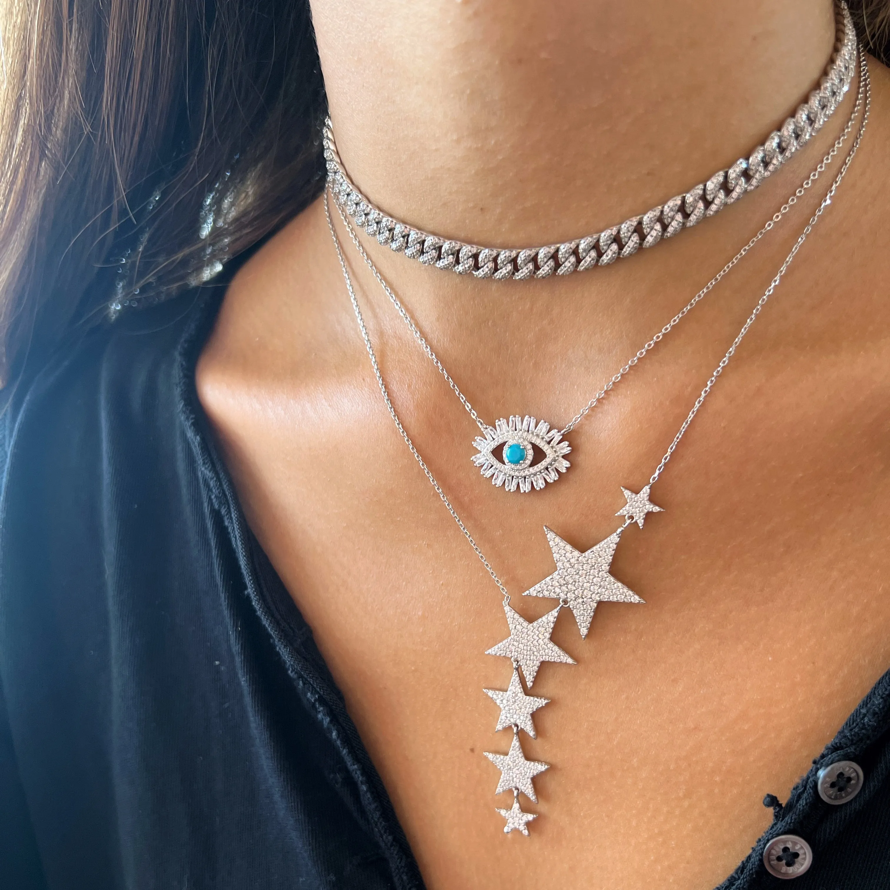 Eye Baguette Necklace