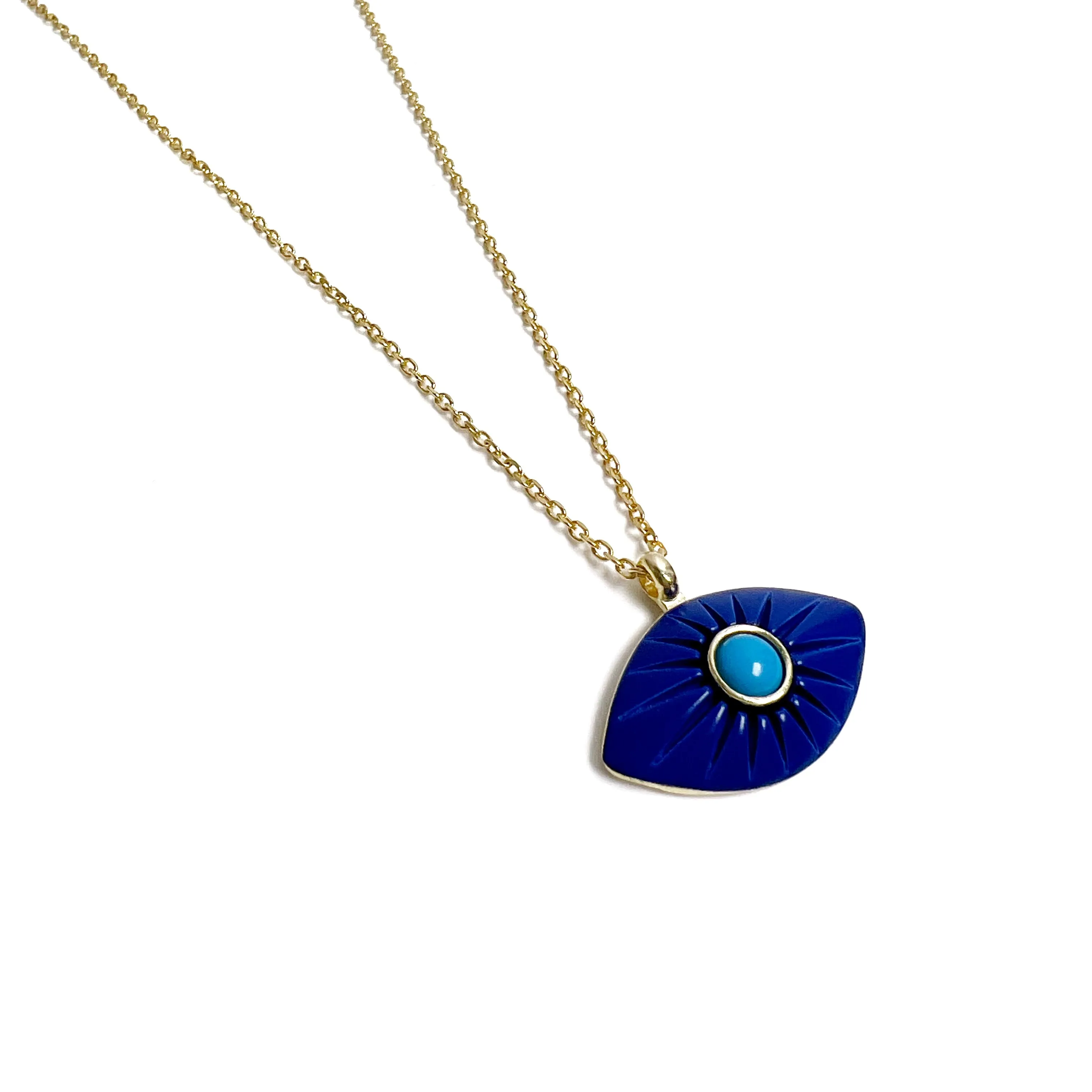 Eye Necklace Turquoise Center
