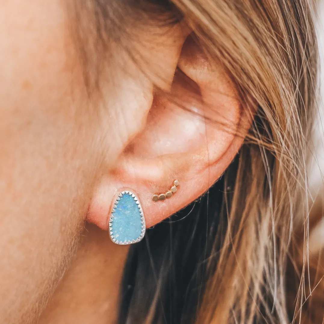 Fan Jacket Studs - Australian Opal