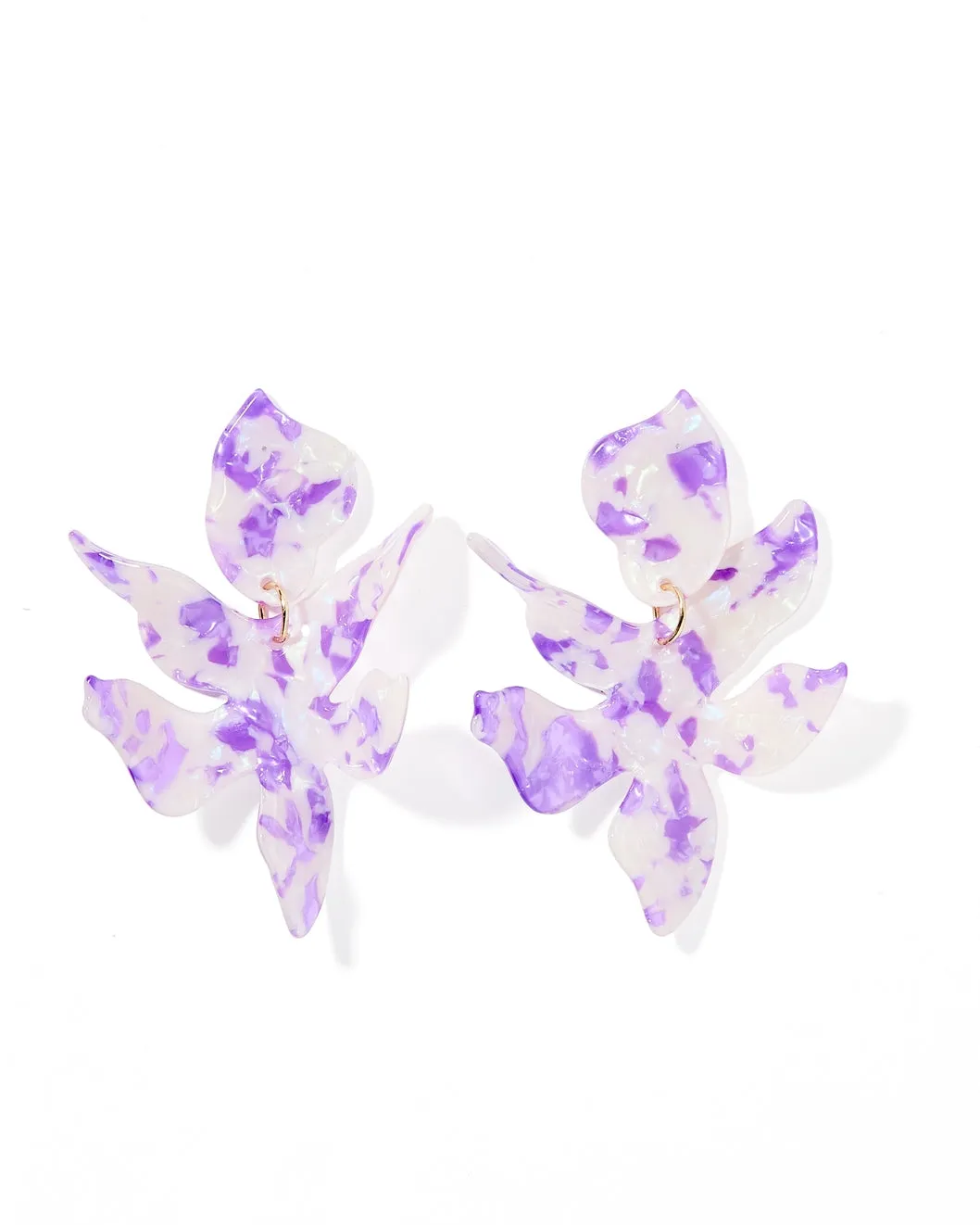 Flora Earrings - Purple Frost
