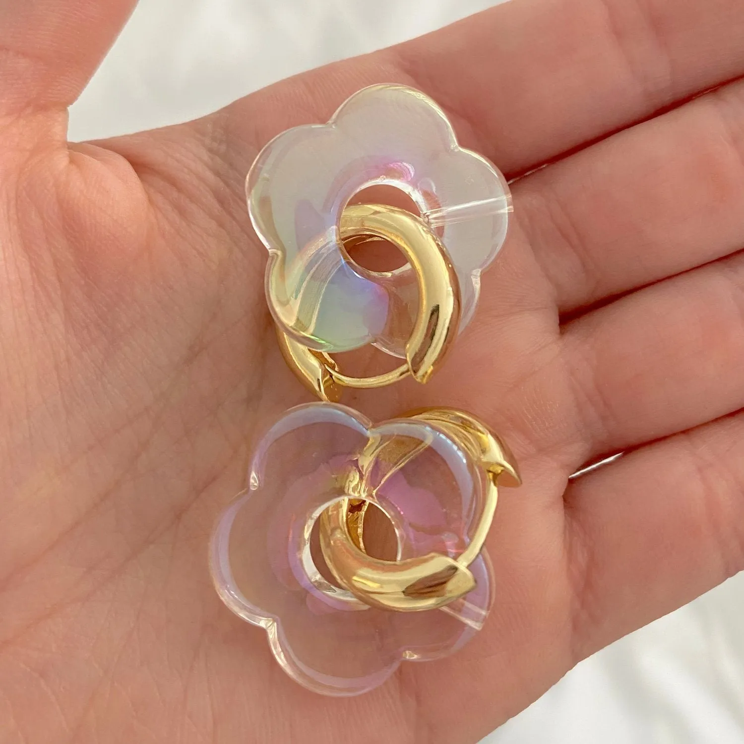 Flower Power Iridescent Huggies