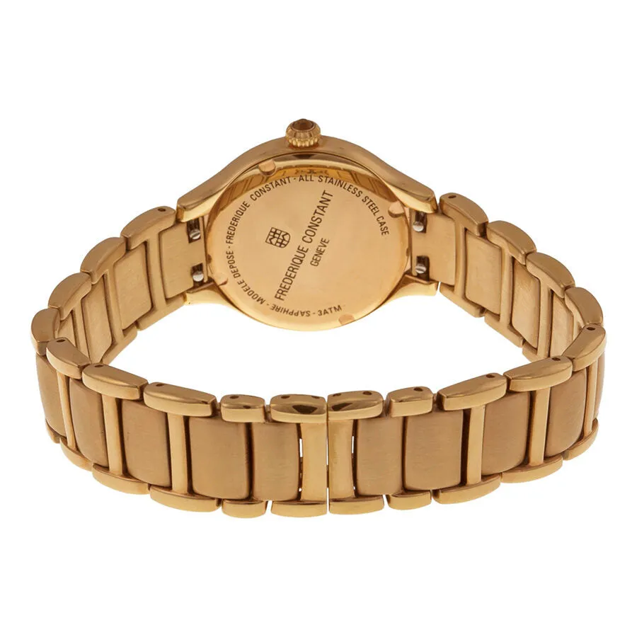 Frederique Constant Delight White Dial Rose Gold-plated Ladies Watch FC-220WHD2ER4B