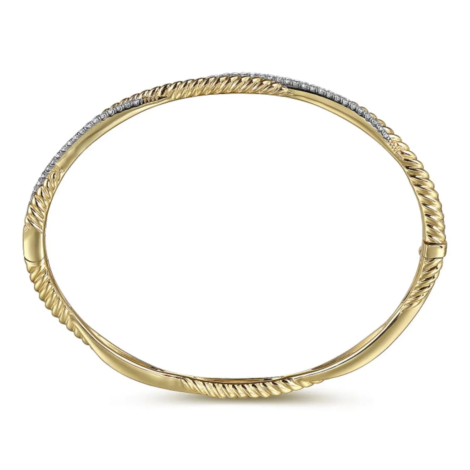 Gabriel & Co. Bujukan Diamond Twist Bangle Bracelet