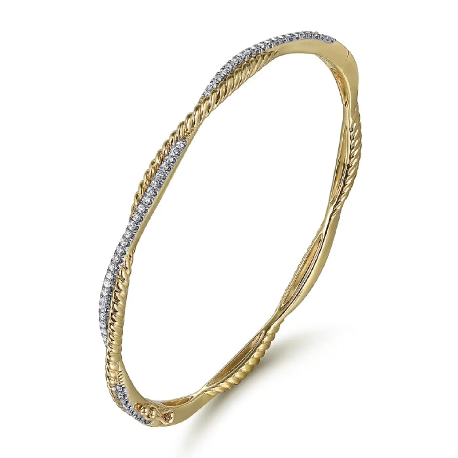 Gabriel & Co. Bujukan Diamond Twist Bangle Bracelet