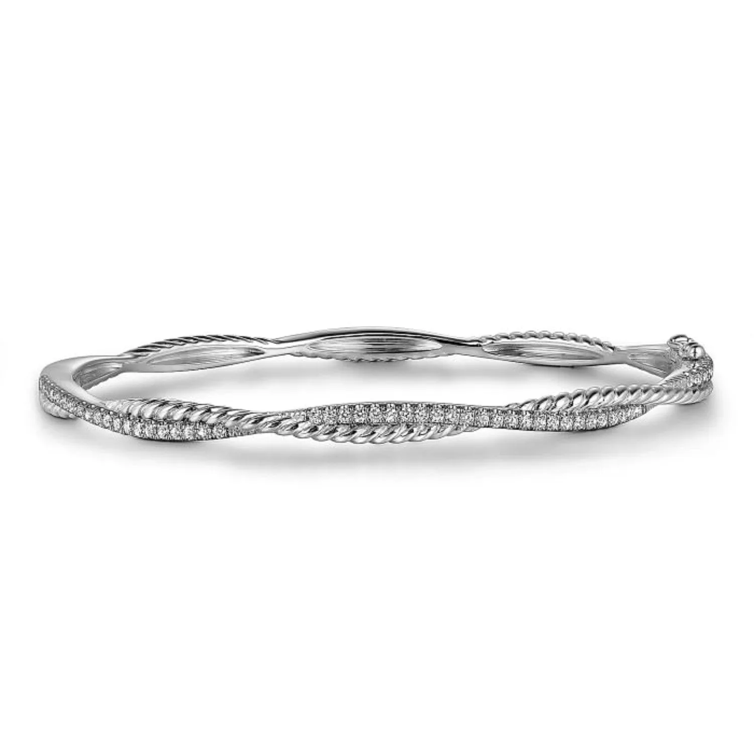 Gabriel & Co. Bujukan Diamond Twist Bangle Bracelet
