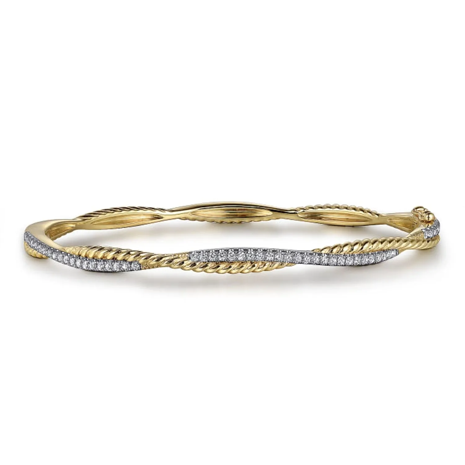 Gabriel & Co. Bujukan Diamond Twist Bangle Bracelet