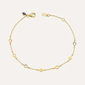 Geometric Parallelogram Bracelet