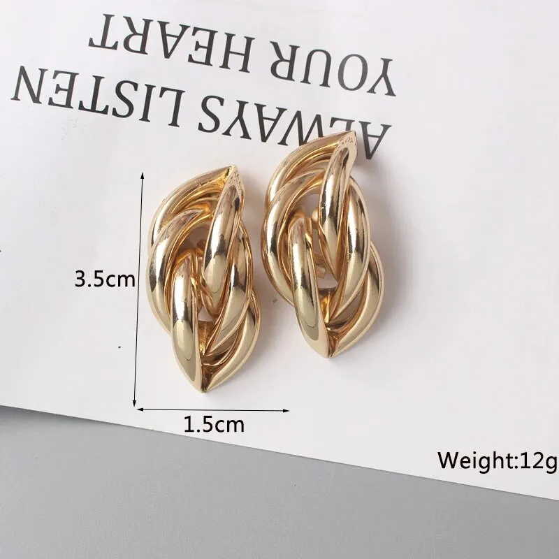Geometric Statement Earrings