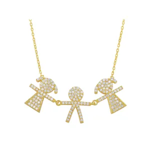 Girl Boy Girl Necklace