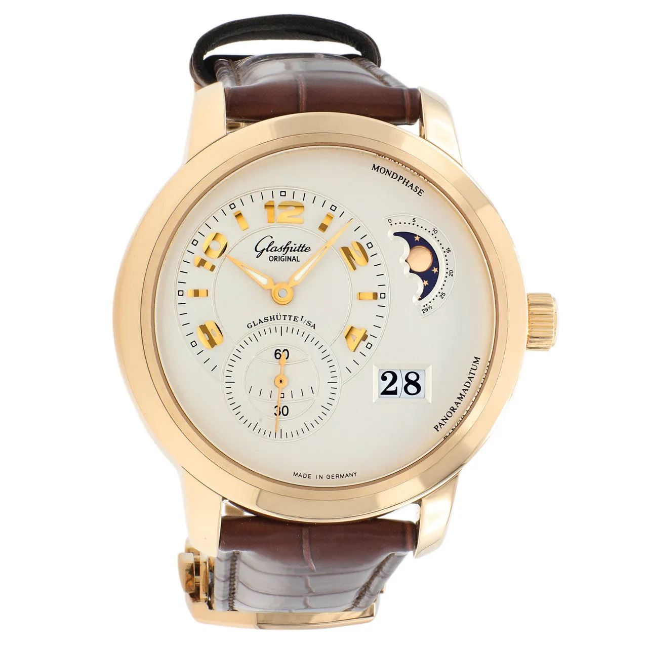 Glashutte Original 18K Rose Gold PanoMaticLunar XL 90-02-31-11-05