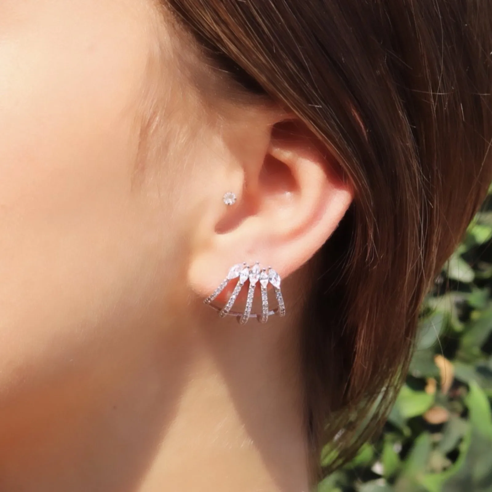 Glitz Statement Wrap Earrings