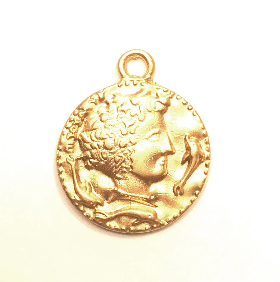 Gold Coin Medallion Necklace