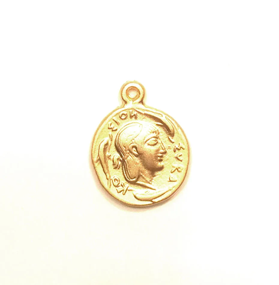Gold Coin Medallion Necklace