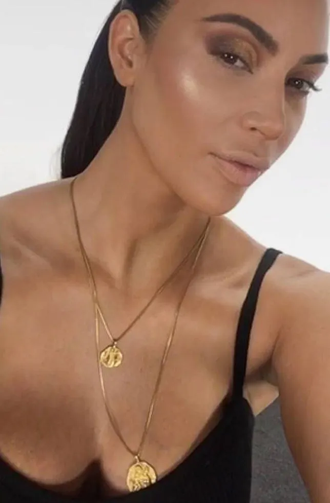 Gold Coin Medallion Necklace