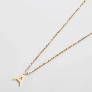 Gold Dainty Initial Necklaces