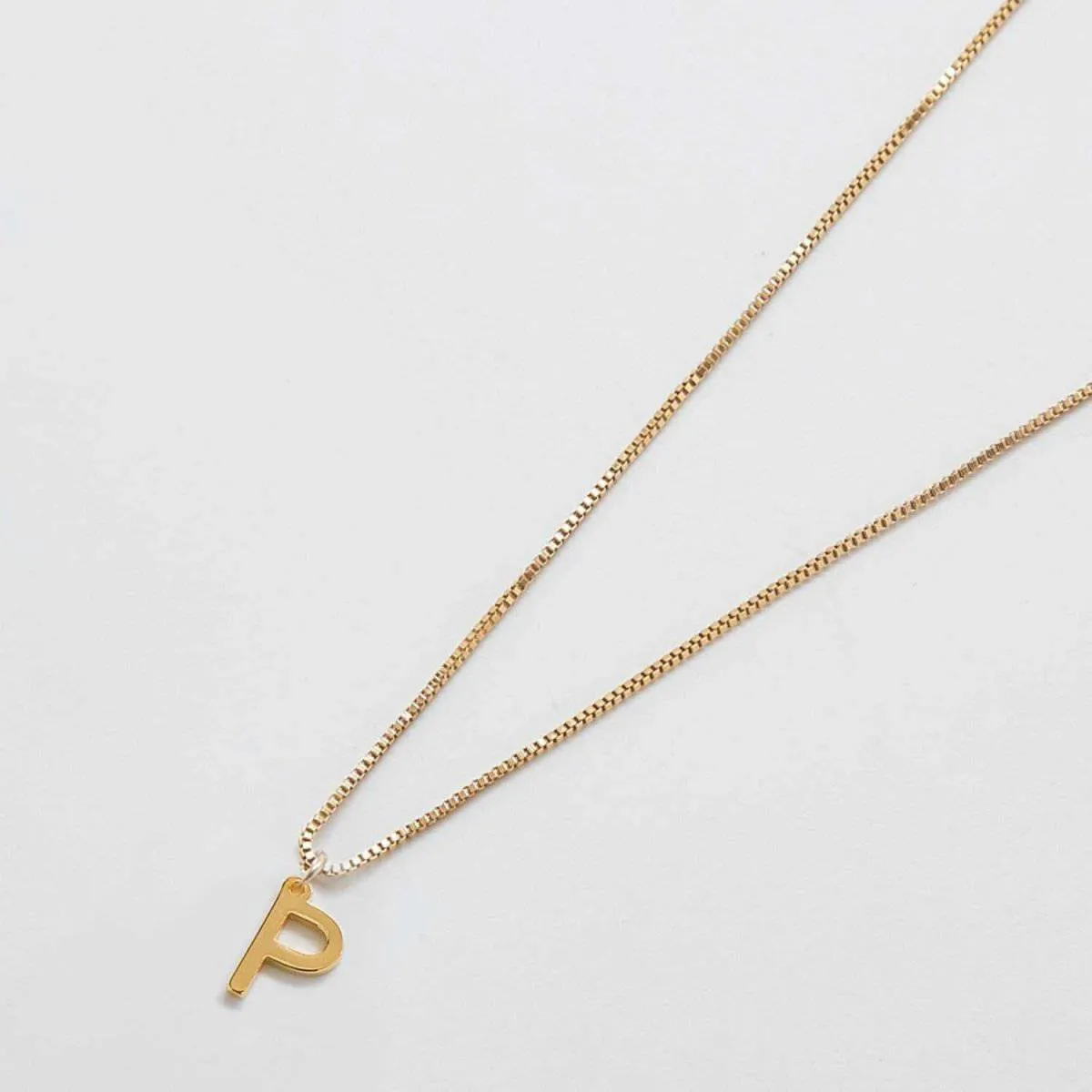 Gold Dainty Initial Necklaces