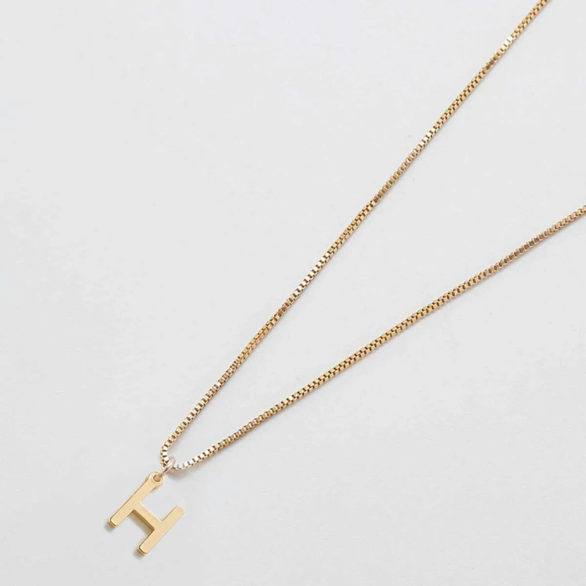 Gold Dainty Initial Necklaces