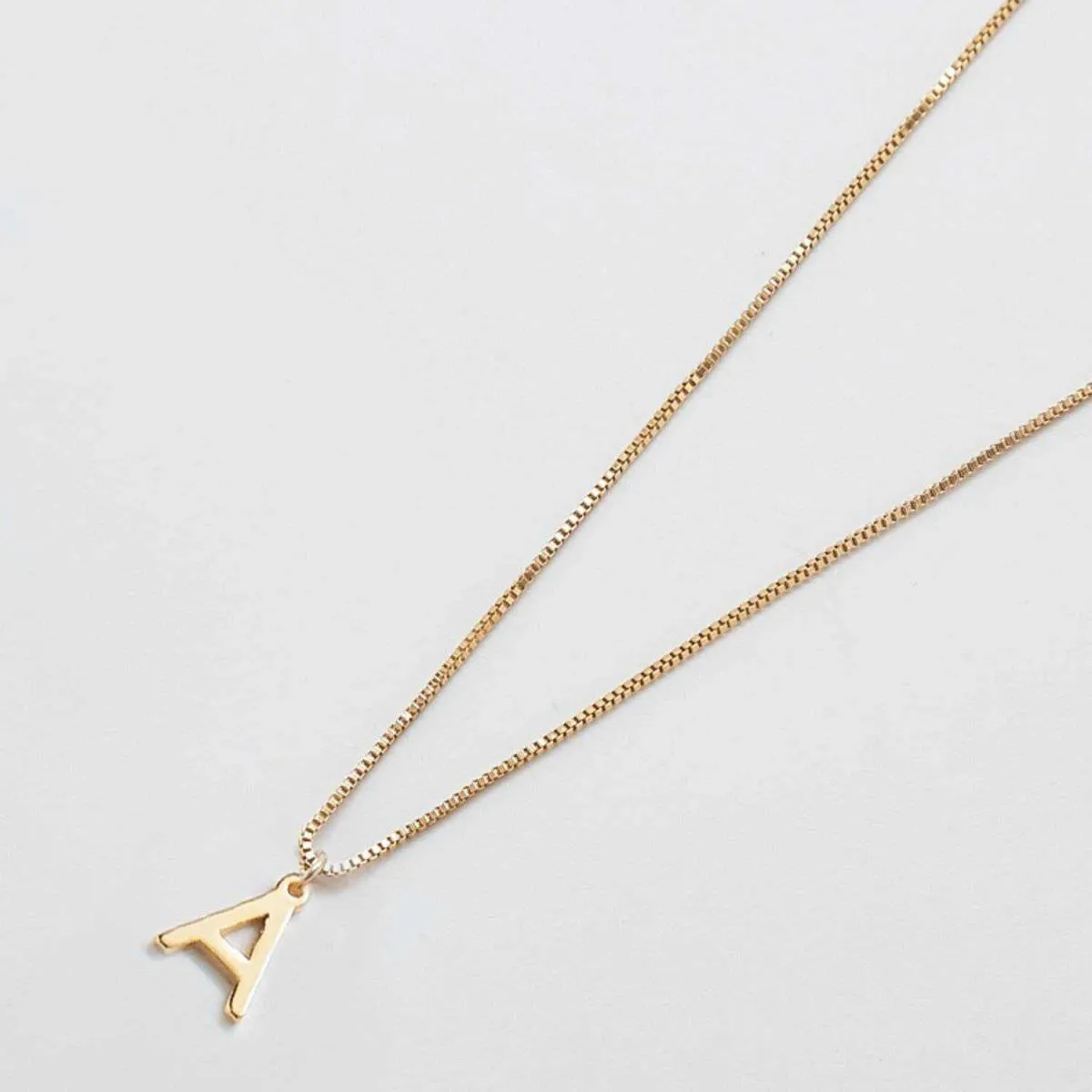 Gold Dainty Initial Necklaces