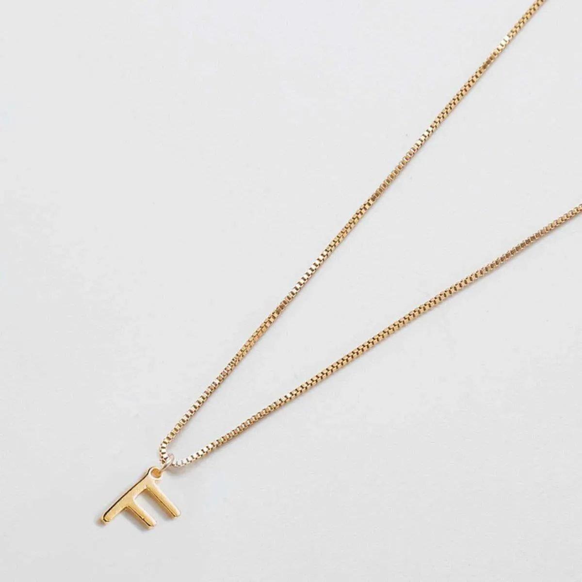 Gold Dainty Initial Necklaces