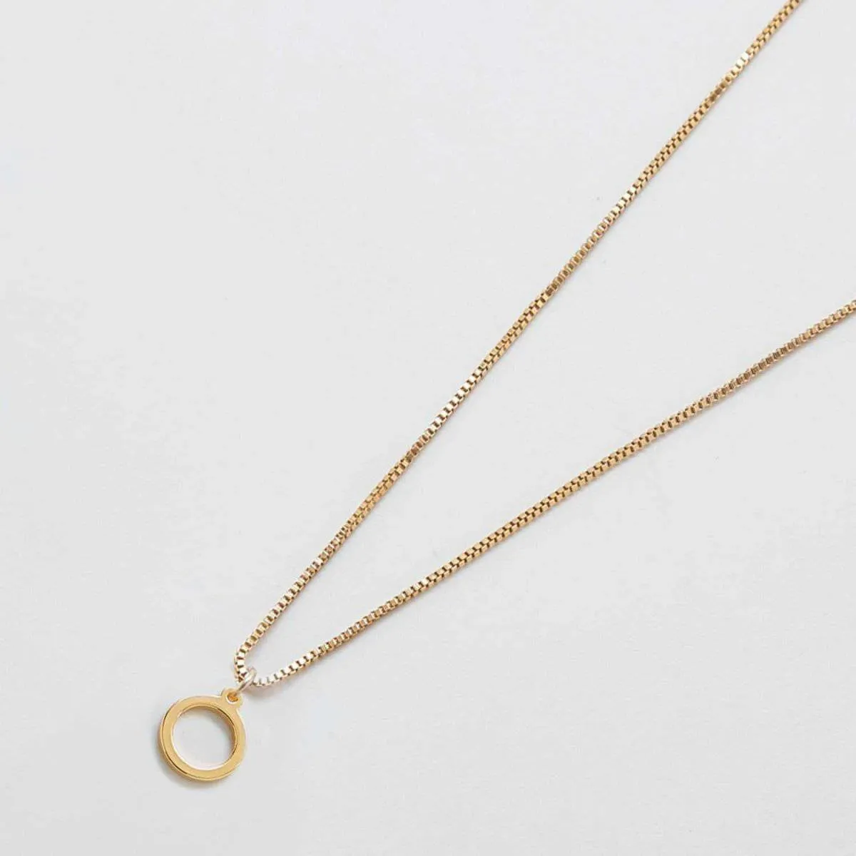 Gold Dainty Initial Necklaces