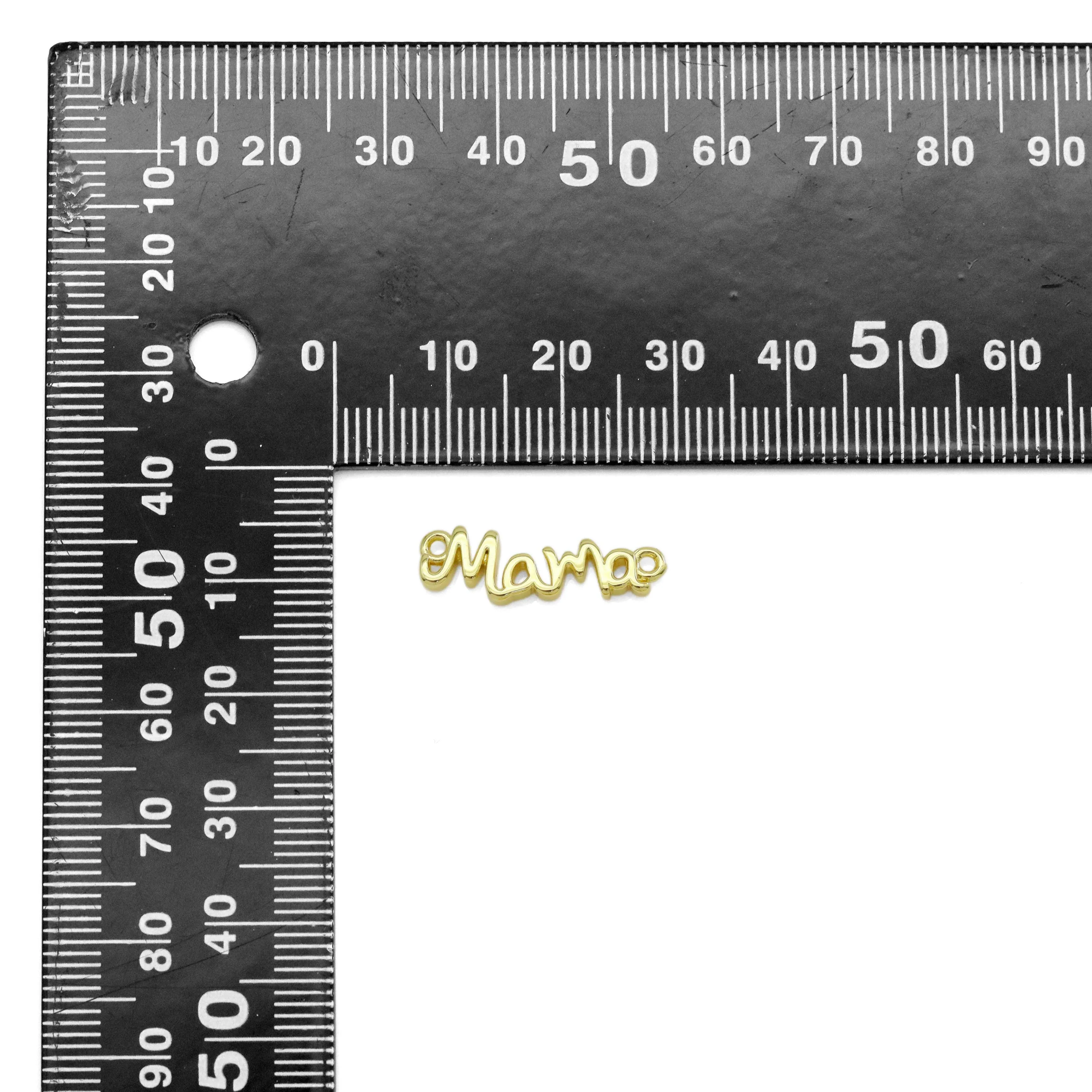 Gold Mama Word Connector charm Mother's Day Charm, Sku#LX443