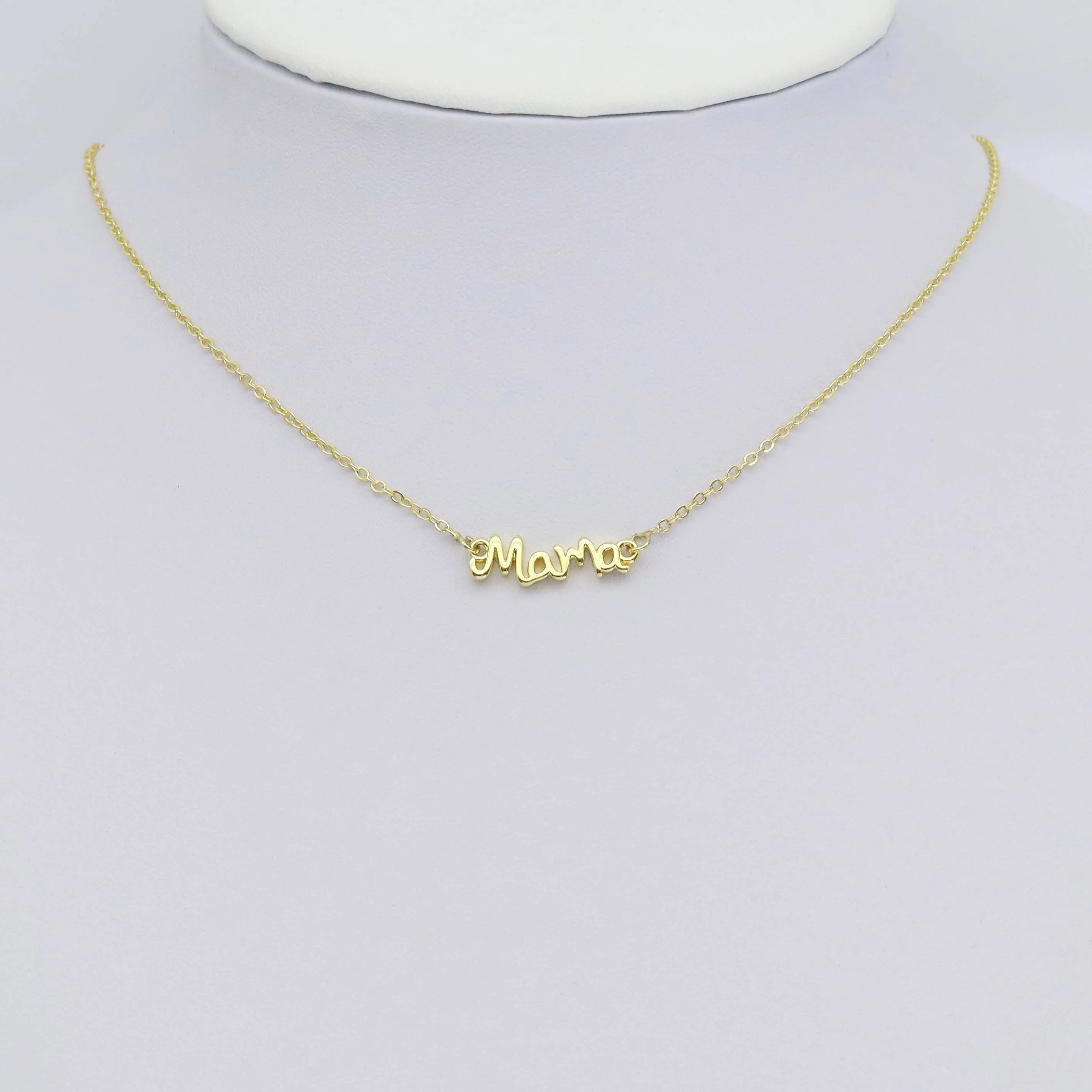 Gold Mama Word Connector charm Mother's Day Charm, Sku#LX443