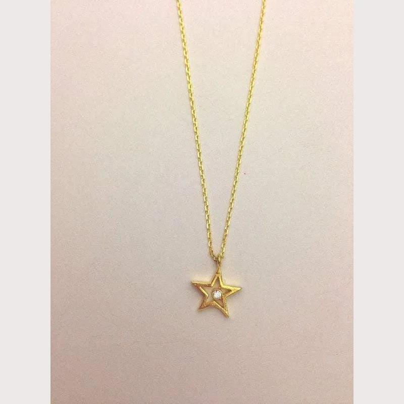 Gold Star Necklace