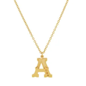 Gothic Initial Pendant