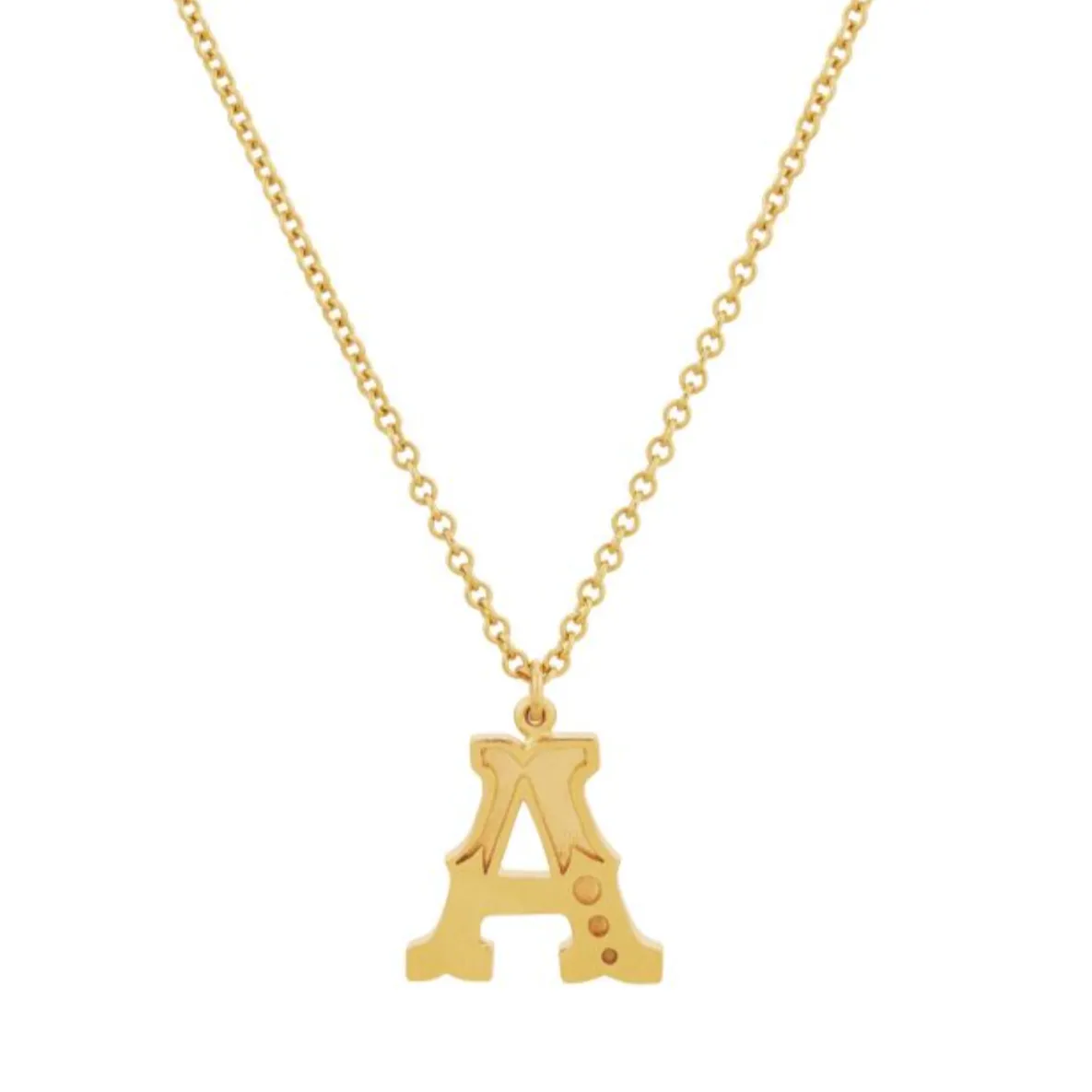 Gothic Initial Pendant