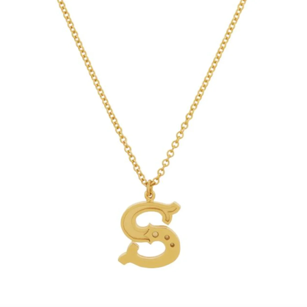Gothic Initial Pendant