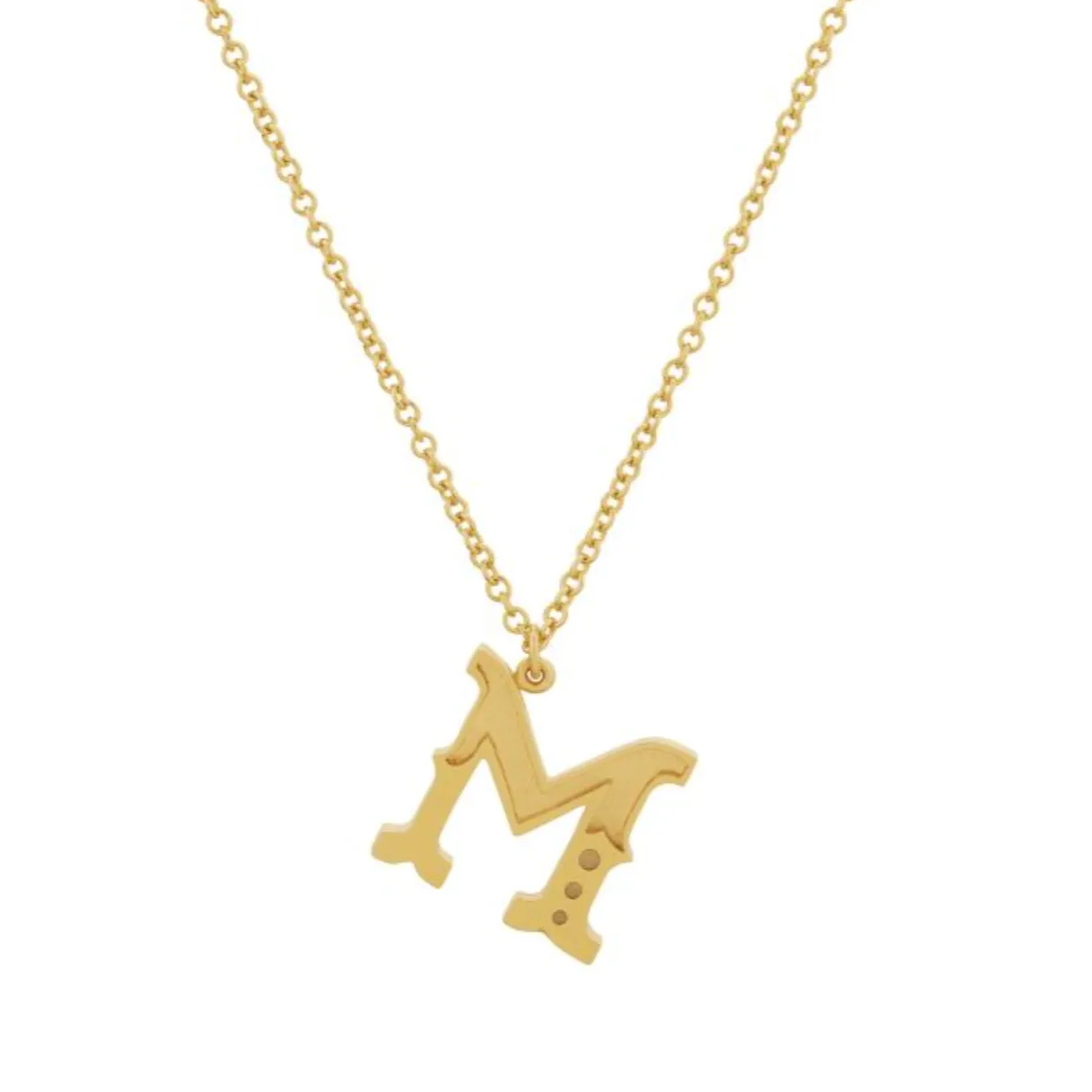Gothic Initial Pendant