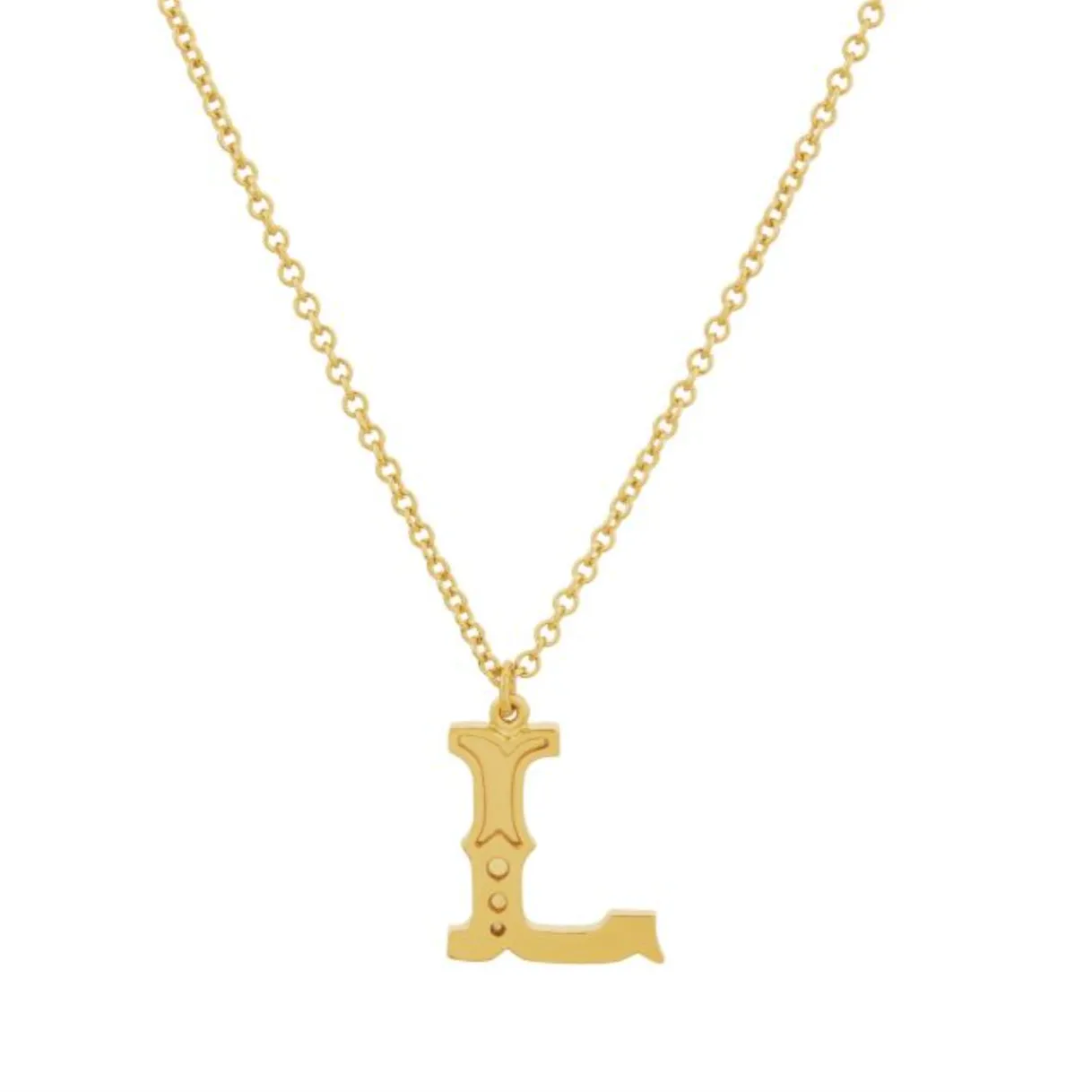 Gothic Initial Pendant
