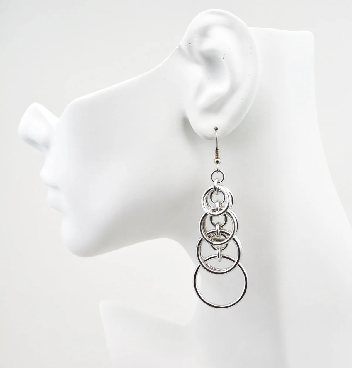 Graduated Stacked Hoop Earrings